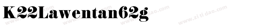 K22Lawenta-n62g字体转换