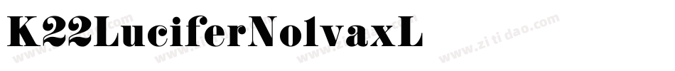 K22LuciferNo1-vaxL字体转换