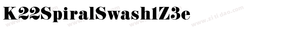 K22SpiralSwash-1Z3e字体转换