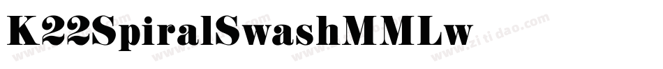 K22SpiralSwash-MMLw字体转换