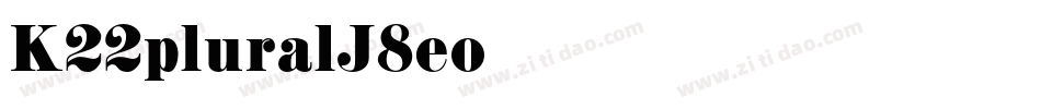 K22plural-J8eo字体转换