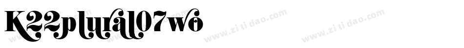K22plural-07wo字体转换