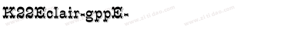K22Eclair-gppE字体转换