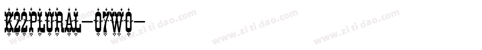 K22plural-07wo字体转换