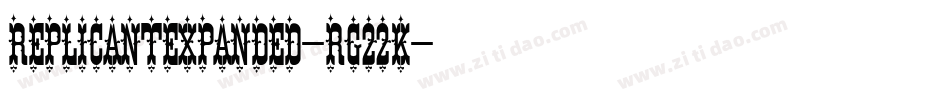 ReplicantExpanded-rg22K字体转换