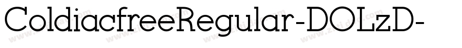 ColdiacfreeRegular-DOLzD字体转换