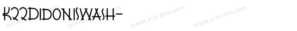 K22DidoniSwash字体转换