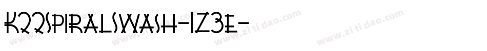 K22SpiralSwash-1Z3e字体转换