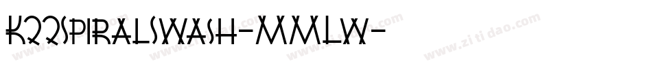K22SpiralSwash-MMLw字体转换