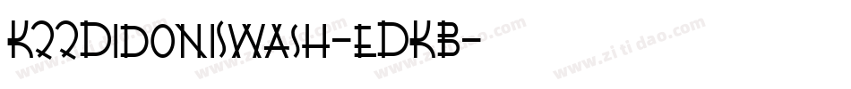 K22DidoniSwash-eDKB字体转换