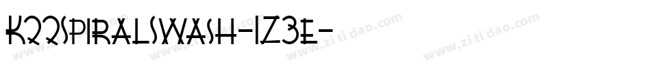 K22SpiralSwash-1Z3e字体转换