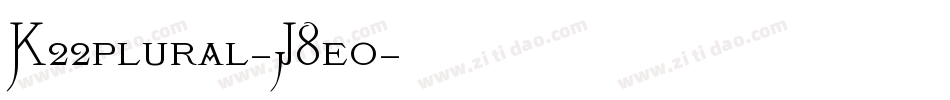 K22plural-J8eo字体转换