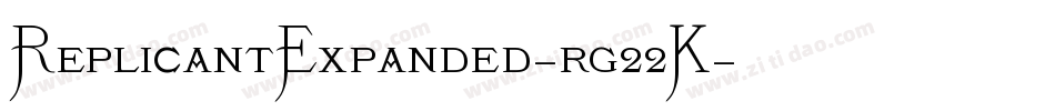 ReplicantExpanded-rg22K字体转换