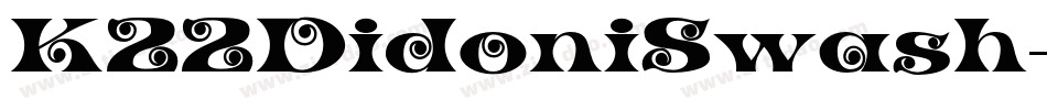 K22DidoniSwash字体转换