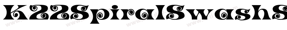 K22SpiralSwashShadow-Rdao字体转换