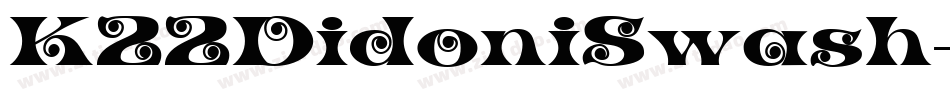 K22DidoniSwash字体转换