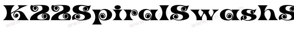 K22SpiralSwashShadow-KYJA字体转换