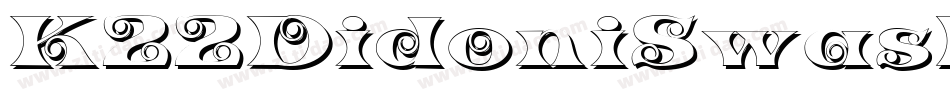 K22DidoniSwash字体转换
