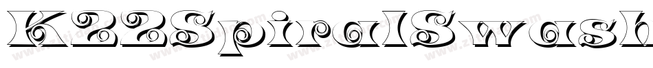 K22SpiralSwashShadow-KYJA字体转换