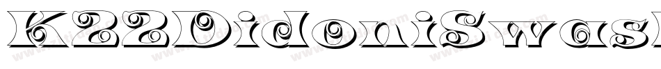 K22DidoniSwash字体转换