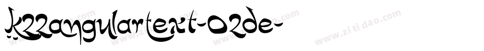 K22AngularText-O2de字体转换