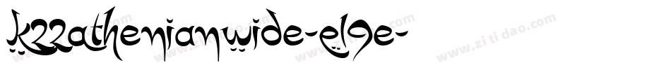 K22AthenianWide-El9e字体转换
