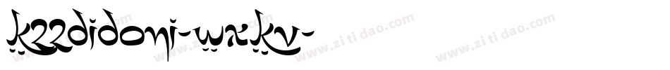 K22Didoni-WXKv字体转换