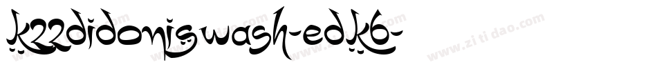 K22DidoniSwash-eDKB字体转换