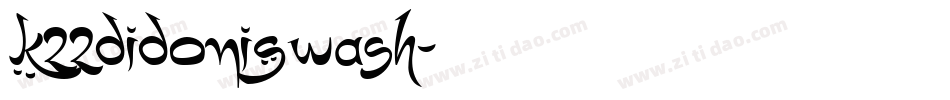 K22DidoniSwash字体转换