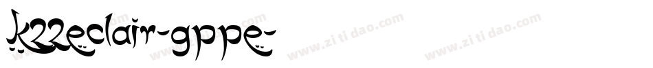 K22Eclair-gppE字体转换