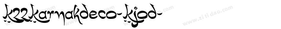 K22KarnakDeco-KJoD字体转换