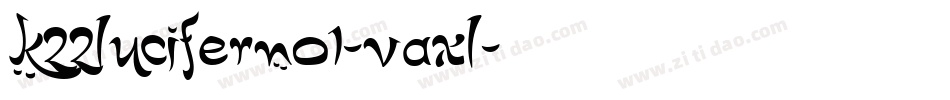 K22LuciferNo1-vaxL字体转换