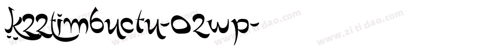 K22Timbuctu-O2wP字体转换