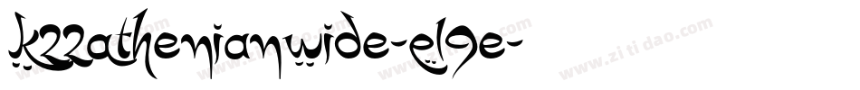 K22AthenianWide-El9e字体转换
