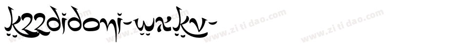 K22Didoni-WXKv字体转换