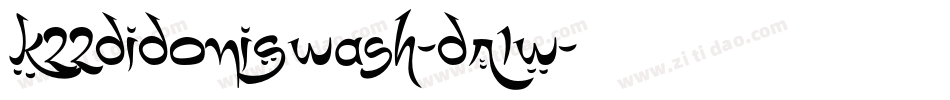 K22DidoniSwash-DR1W字体转换
