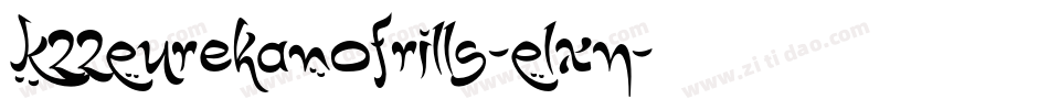 K22EurekaNofrills-ElXn字体转换