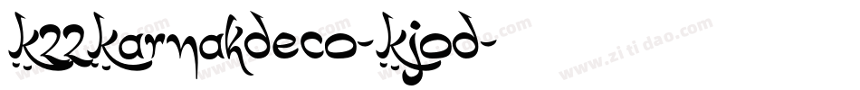 K22KarnakDeco-KJoD字体转换