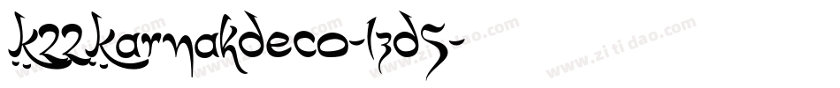 K22KarnakDeco-lzd5字体转换