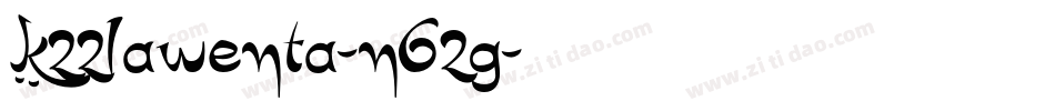 K22Lawenta-n62g字体转换