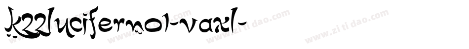 K22LuciferNo1-vaxL字体转换
