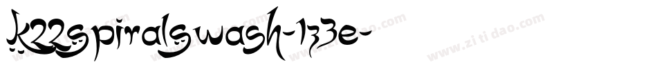 K22SpiralSwash-1Z3e字体转换