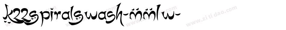 K22SpiralSwash-MMLw字体转换