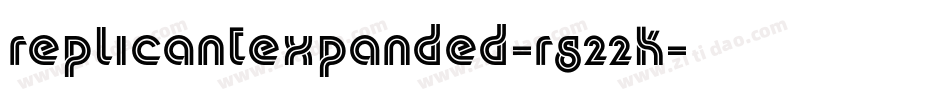ReplicantExpanded-rg22K字体转换