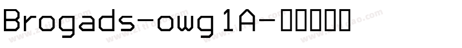Brogads-owg1A字体转换