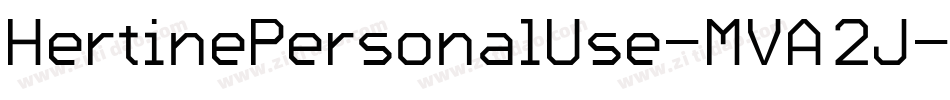 HertinePersonalUse-MVA2J字体转换