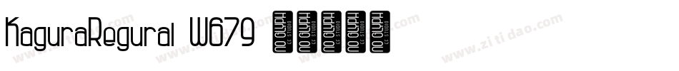 KaguraRegural-W679字体转换