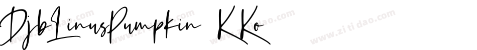 DjbLinusPumpkin-K2Ko字体转换