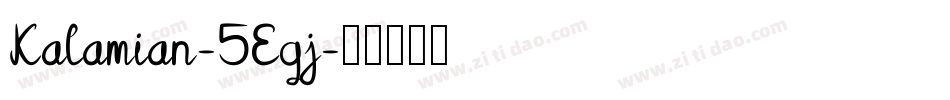 Kalamian-5Eqj字体转换