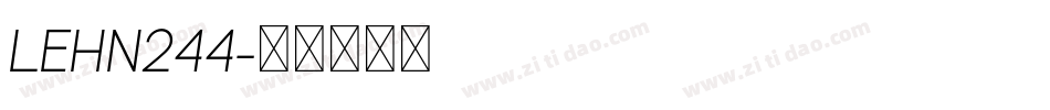 LEHN244字体转换